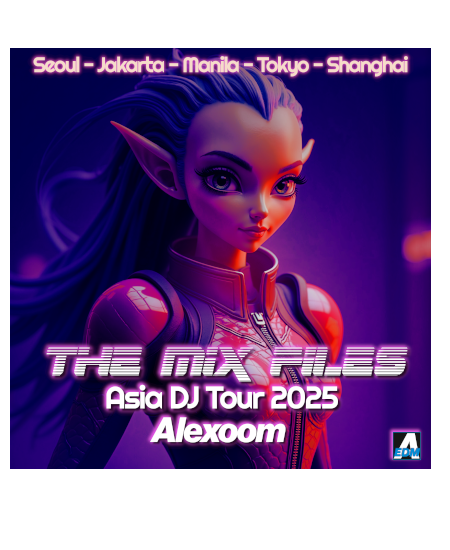 A beautiful alien girl, Cover image of the coming album The Mix Files by Alexoom.